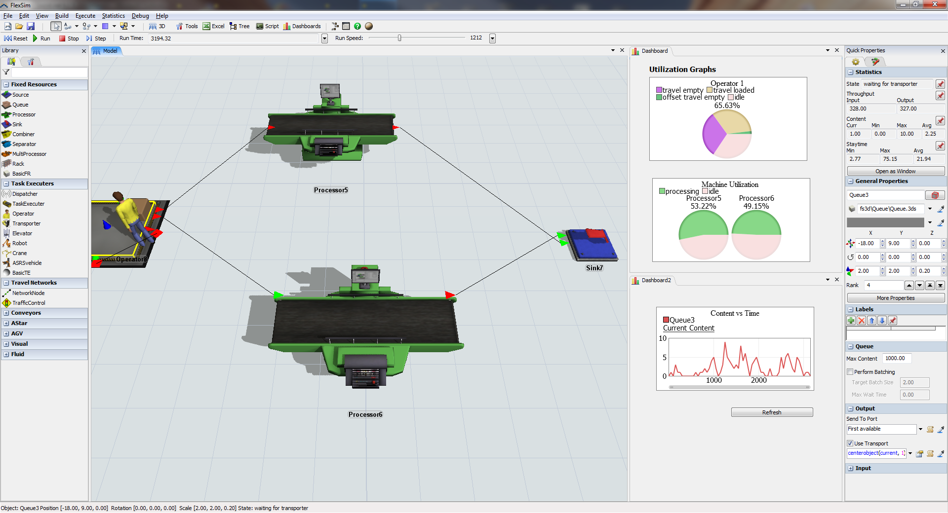 Simulation software Flexsim - Talumis