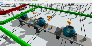 Steel works simulation