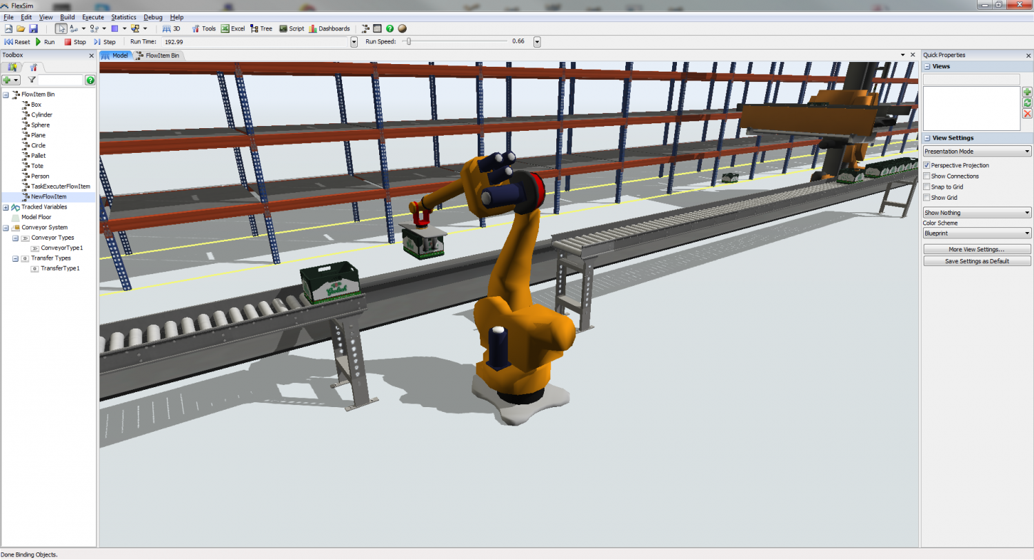 Simulation software Flexsim - Talumis